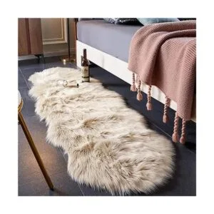 EasyJoy Alfombra de piel sintética ultra suave y_1