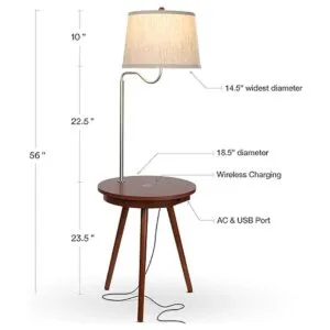 Brightech Owen Combo de mesa y lámpara con bombilla LED