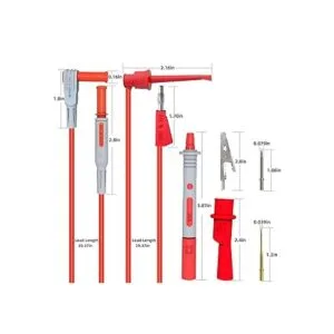 Goupchn Kit de cables de prueba de multímetros con clips_2