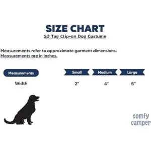 ComfyCamper SD Dog Halloween Costume Collar Tag for Small_6