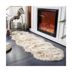 EasyJoy Alfombra de piel sintética ultra suave y_3