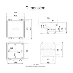 QILIPSU Caja de conexiones con tapa con bisagras con_6