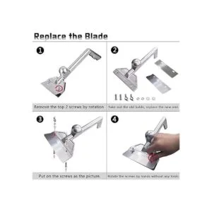 BOLEXINO Cuchillas de repuesto para parrilla resistentes