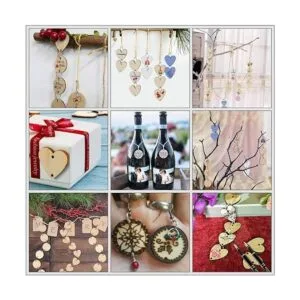 Tabla de cumpleaños familiar con calendario de madera para