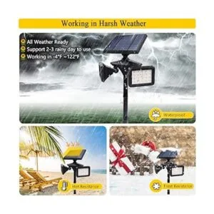 EMANER Luces solares para exteriores con detector de_5