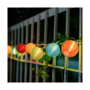 Goothy 8.5Ft Multicolor Lantern String Lights Outdoor Plug
