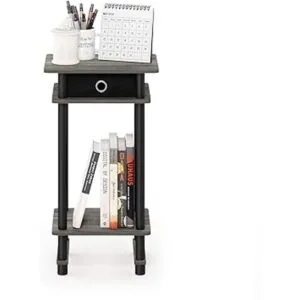 Furinno TurnNTube Mesa auxiliar alta roble francés_5