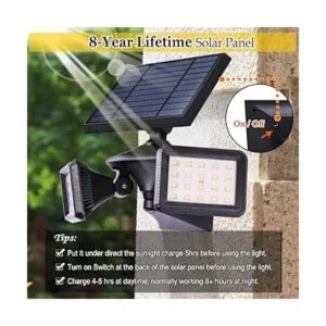 EMANER Luces solares para exteriores con detector de_4