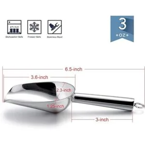 Juego de 2 cucharadas de acero inoxidable Efar de 3 onzas
