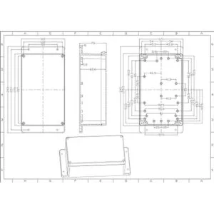 Pinfox Caja de conexiones de plástico IP65 para proyectos_3