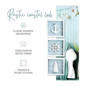 TideAndTales Juego de 3 decoraciones náuticas de pared 7_3