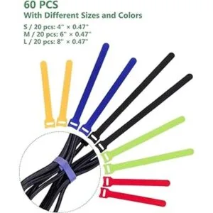 OneLeaf 60 correas reutilizables con velcro correas de_2