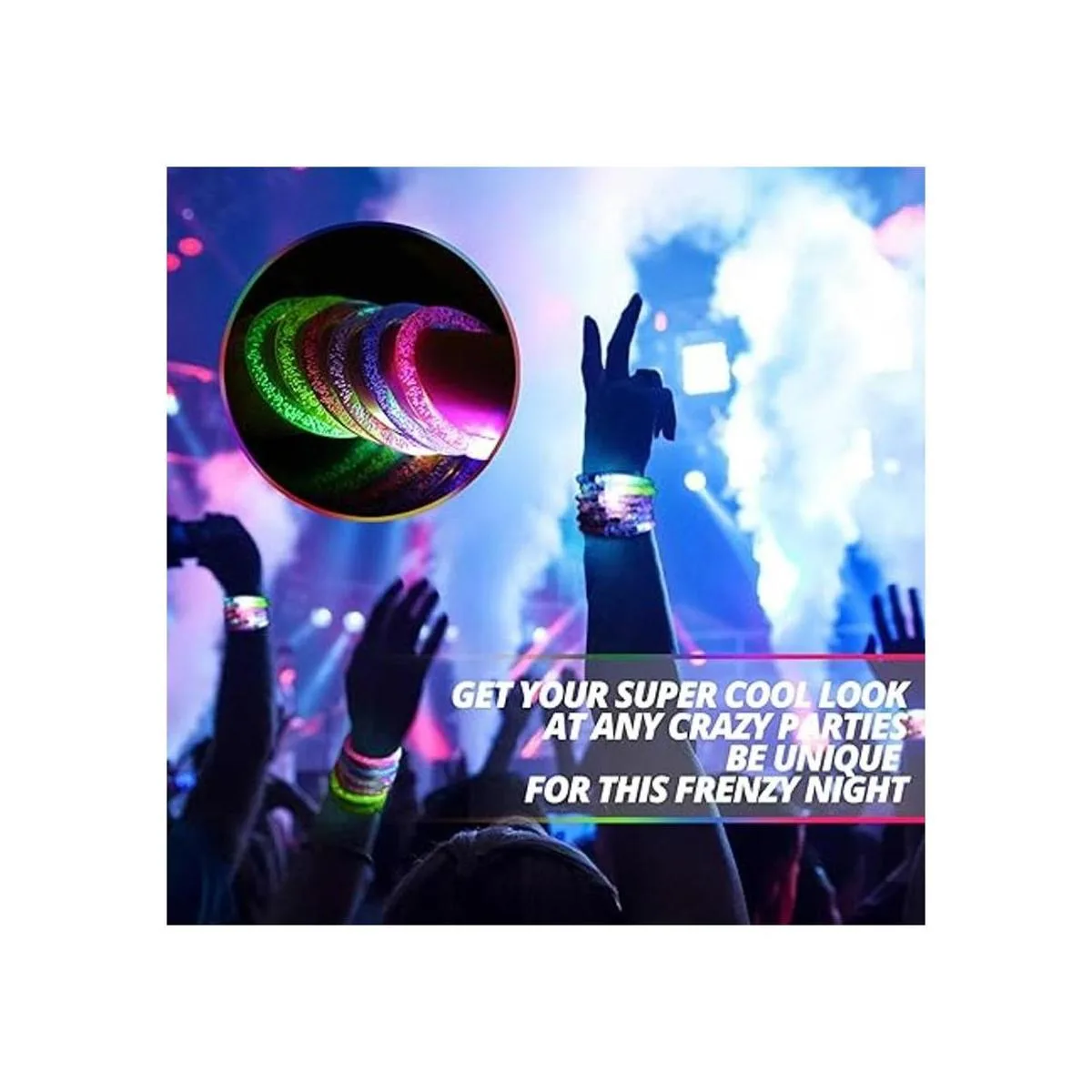 Novelty Place Juego de pulseras LED Suministros de