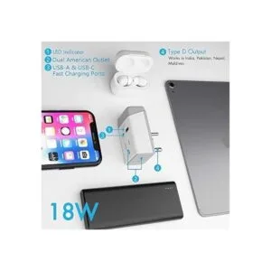 Adaptador de enchufe de alimentación India Maldivas Travel_3