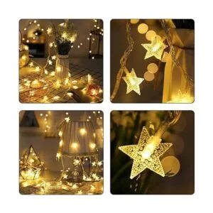 Merdeco Cadena de luces de estrella de 16 pies 5 pies_4