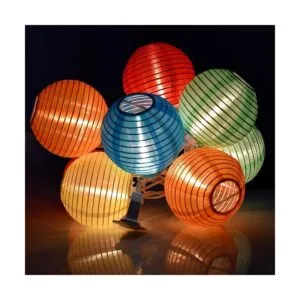 Goothy 8.5Ft Multicolor Lantern String Lights Outdoor Plug