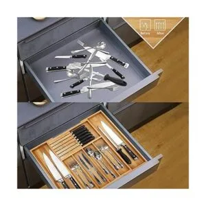 Organizador de cajones de cubiertos de bambú para cocina_5