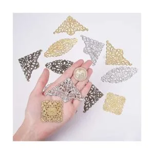 PH PandaHall 60 piezas de filigrana Envoltura colgante