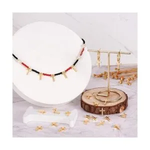 Craftdady Colgantes de plata mixta de cruz de estilo_4