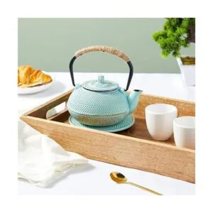 Juego de 3 tetsubina de hierro fundido japonés verde