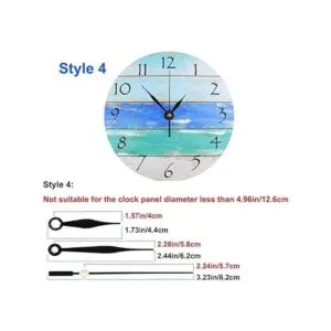 Paquete de 2 mecanismos de movimiento de reloj de pared