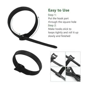 OneLeaf 60 correas reutilizables con velcro correas de_4