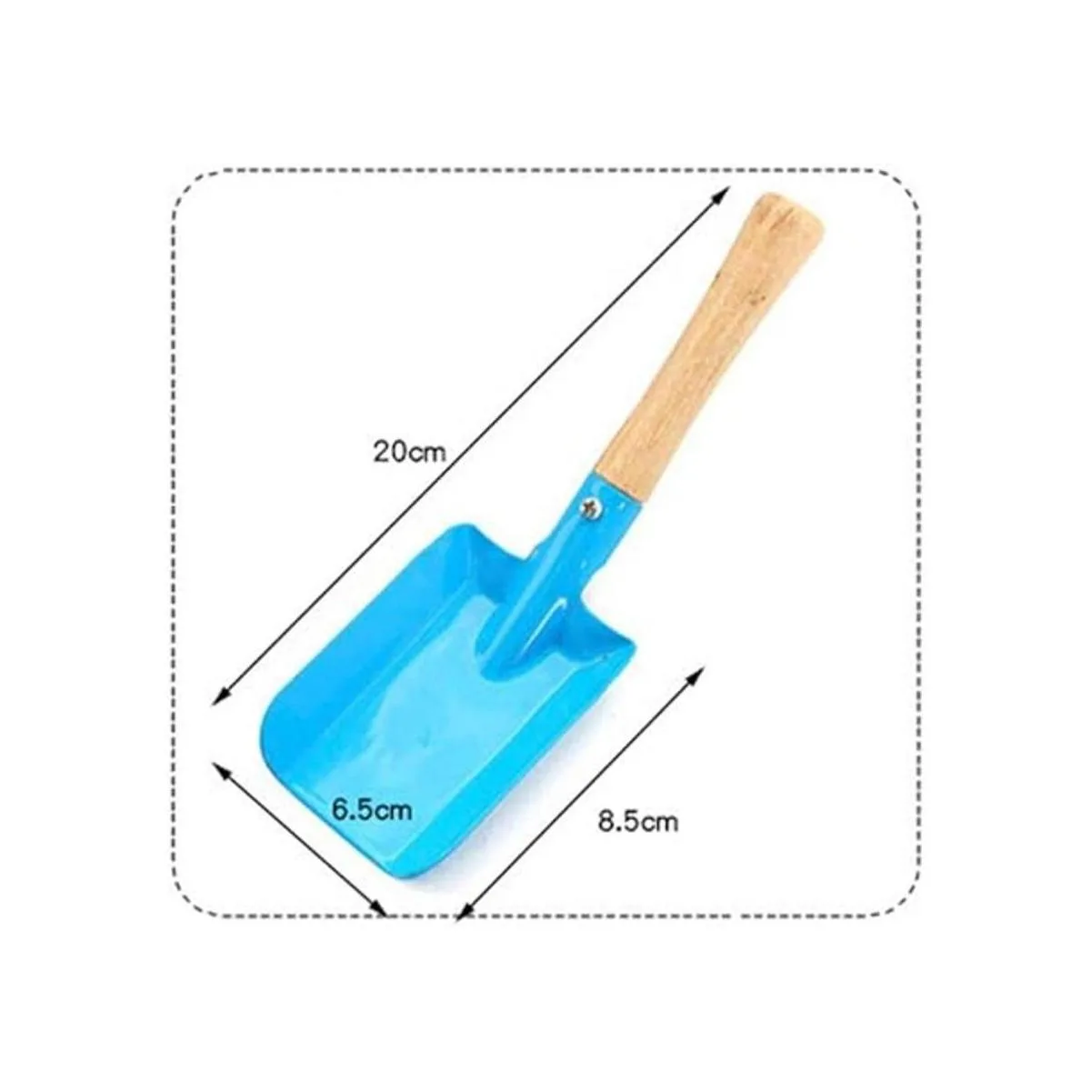 Tomaibaby 2 palas de jardinería pequeñas de metal color