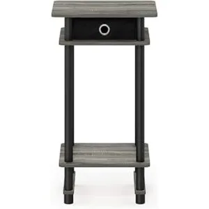 Furinno TurnNTube Mesa auxiliar alta roble francés_3