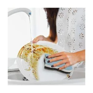 Juego de 8 esponjas de cocina con forma de gato de doble_3