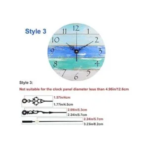 Paquete de 2 mecanismos de movimiento de reloj de pared