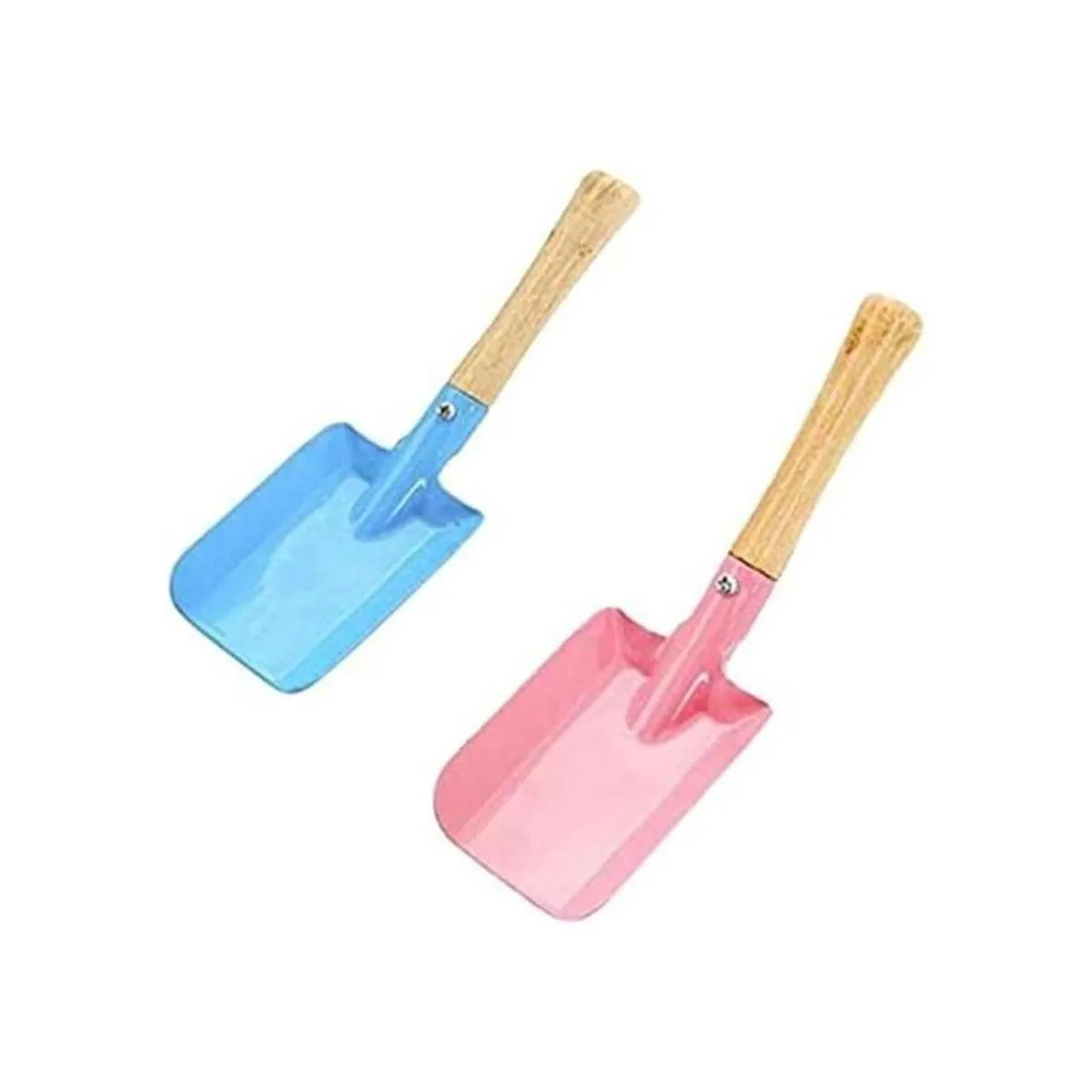 Tomaibaby 2 palas de jardinería pequeñas de metal color