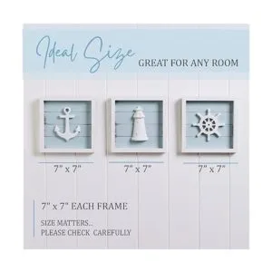 TideAndTales Juego de 3 decoraciones náuticas de pared 7_6