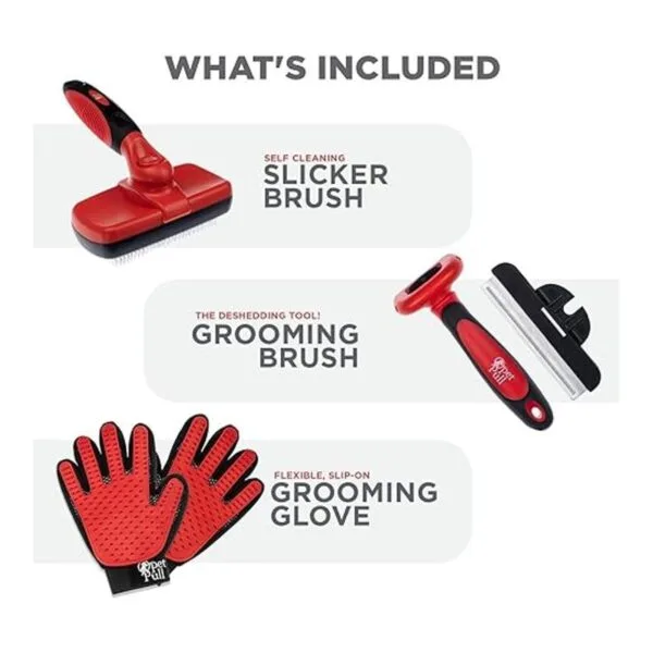 Kit completo de aseo profesional para mascotas Cepillo_6