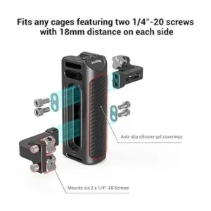 SMALLRIG Agarre lateral universal de aluminio para cámara_6