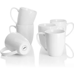 Sweese 611.001 Tazas de porcelana 12 onzas para café_1