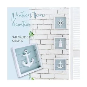 TideAndTales Juego de 3 decoraciones náuticas de pared 7_2