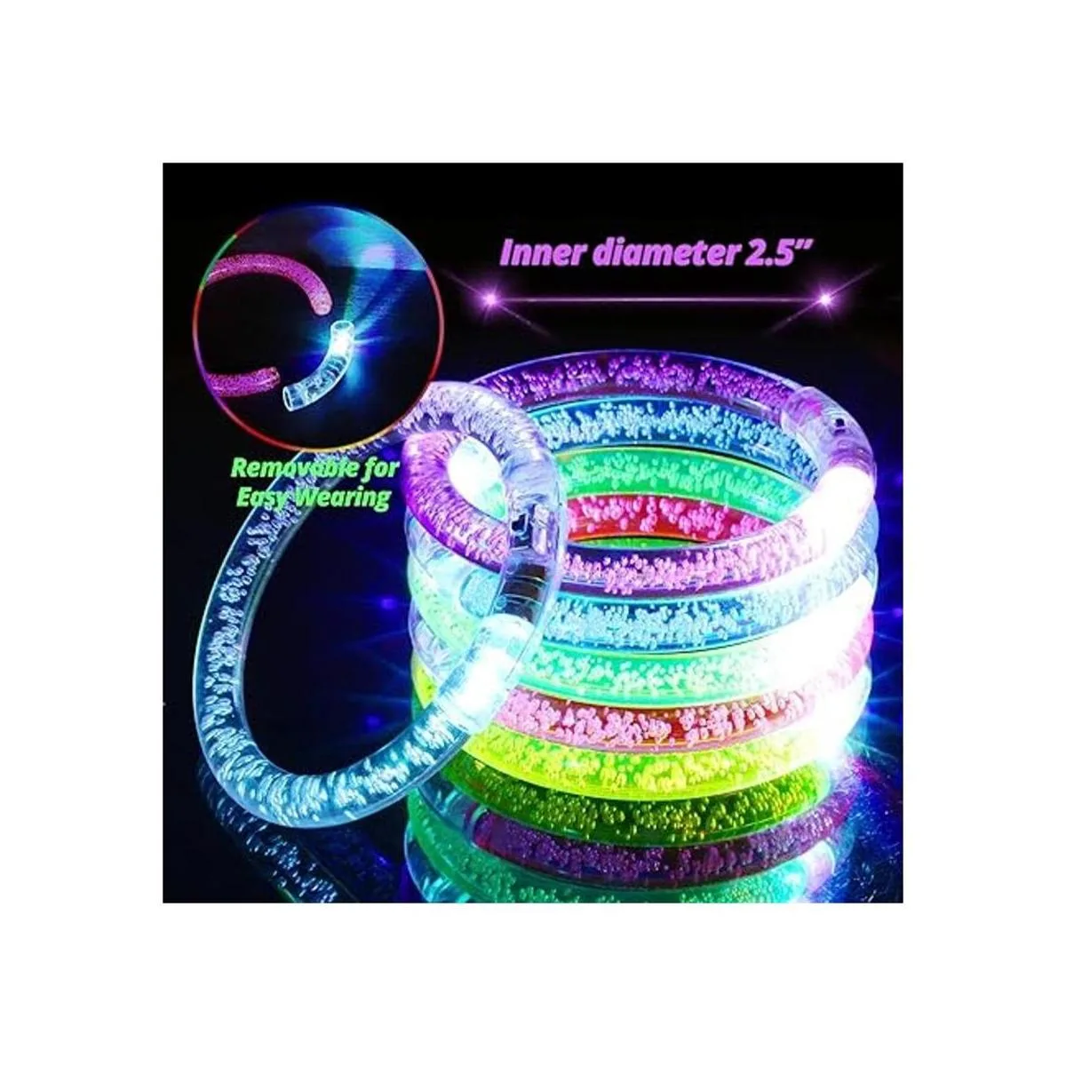 Novelty Place Juego de pulseras LED Suministros de