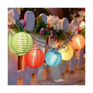 Goothy 8.5Ft Multicolor Lantern String Lights Outdoor Plug