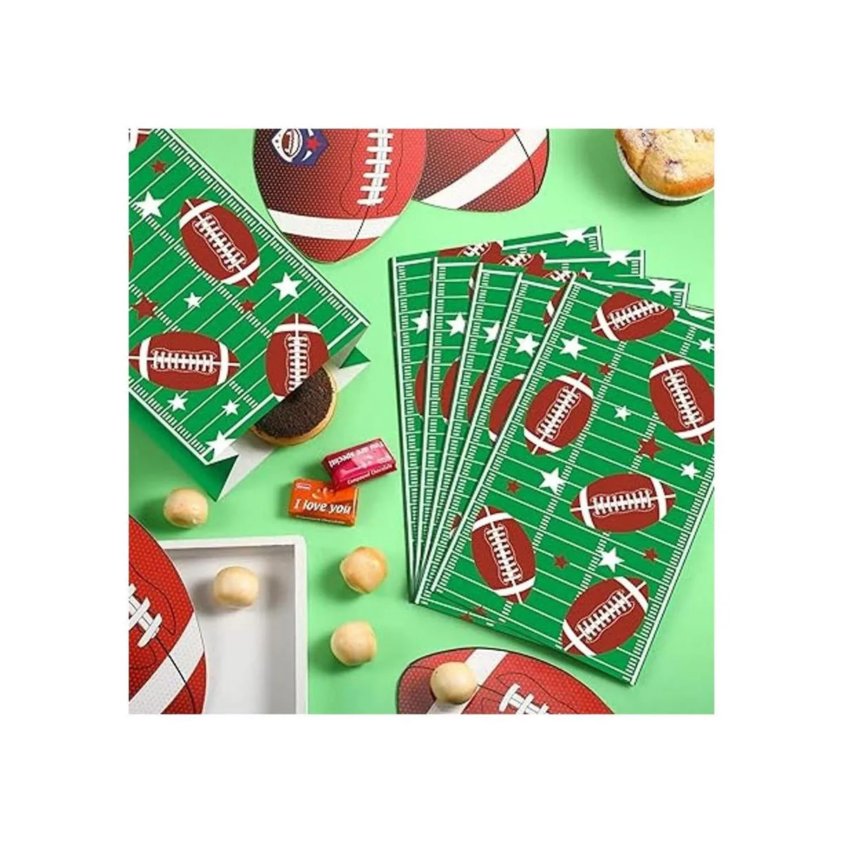 Blulu Paquete de 30 bolsas de papel para regalo de campo_4