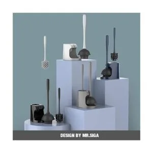 MR.SIGA Juego de desatascador y cepillo para inodoro_2