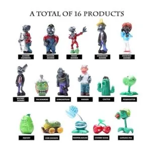 Maikerry 16 figuras de plantas contra zombies figuras de_6