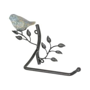 OwlGift Soporte de papel higiénico de metal montado en la_2