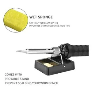 Kit de soldador de 60 W con calentador de cerámica 4 en_3