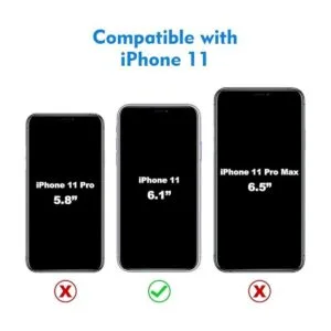 CellEver Fundas para iPhone 11 2 protectores de pantalla_2