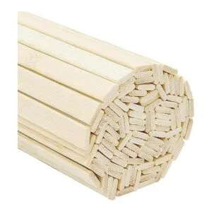 Favordrory Palos de madera de bambú natural de 15.7