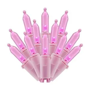 SWEET SHINE Luces LED rosas de Navidad con cable rosa 66_1