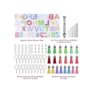 Moldes de resina de silicona del alfabeto moldes epoxi de