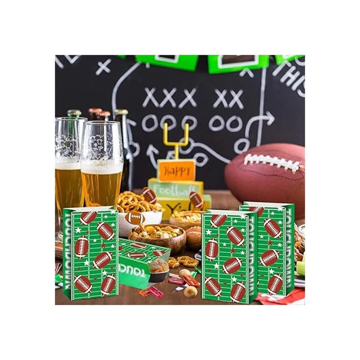 Blulu Paquete de 30 bolsas de papel para regalo de campo_6