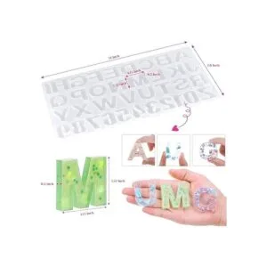 Moldes de resina de silicona del alfabeto moldes epoxi de