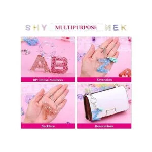 Moldes de resina de silicona del alfabeto moldes epoxi de